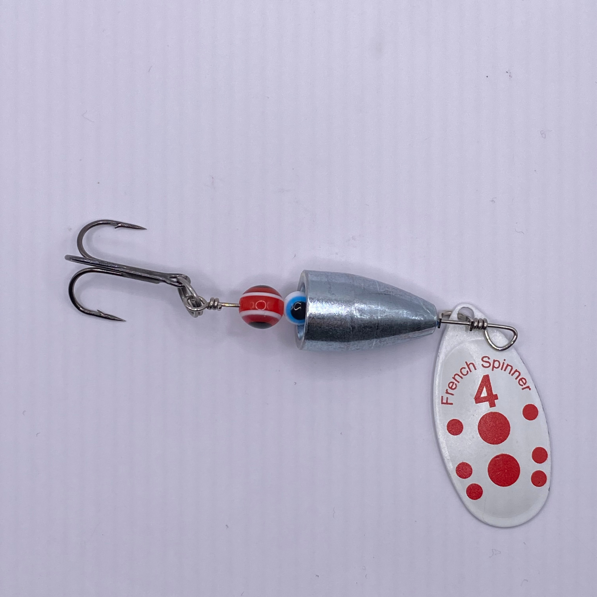 20 Gram Bell Spin White Red Dot