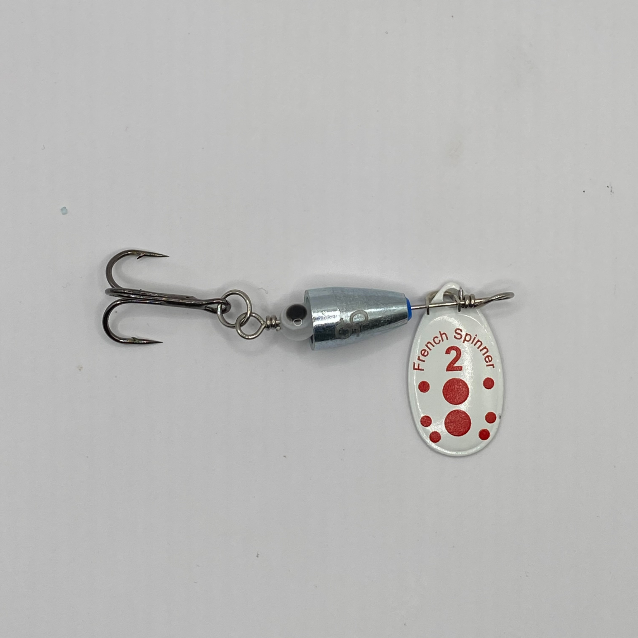 5 Gram Bell Spin White Red Dot